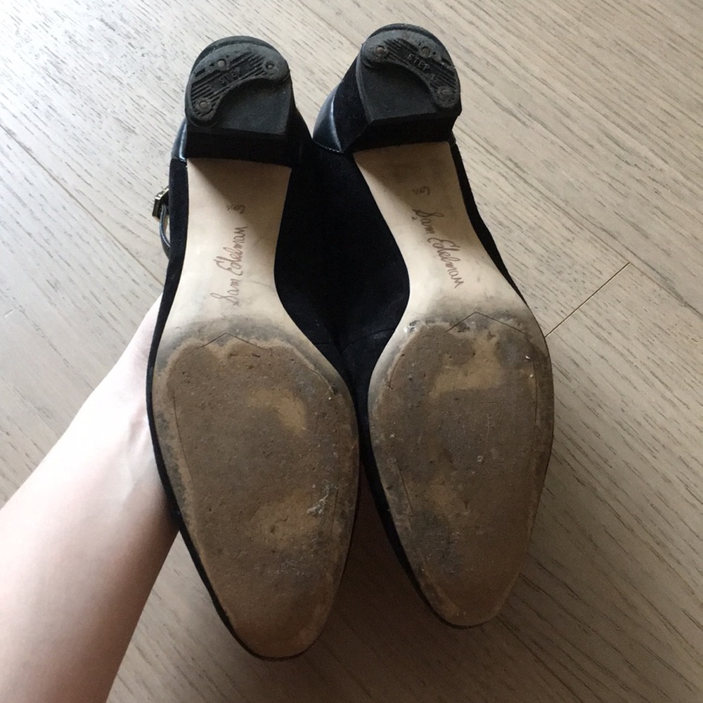 Sam Edelman 1 1/2” Ankle Strap Suede Ballet Flats - Picture 4 of 4